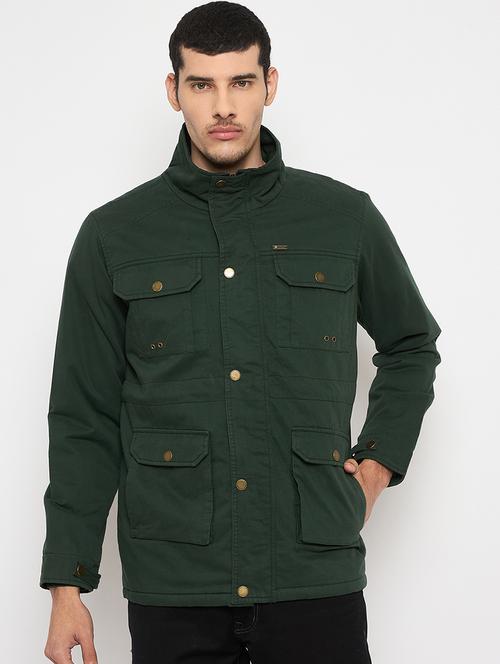 men solid long sleeve bomber jacket - 21841401 - Standard Image - 0