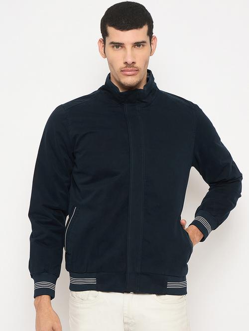 men solid long sleeve casual jacket - 21841409 - Standard Image - 0