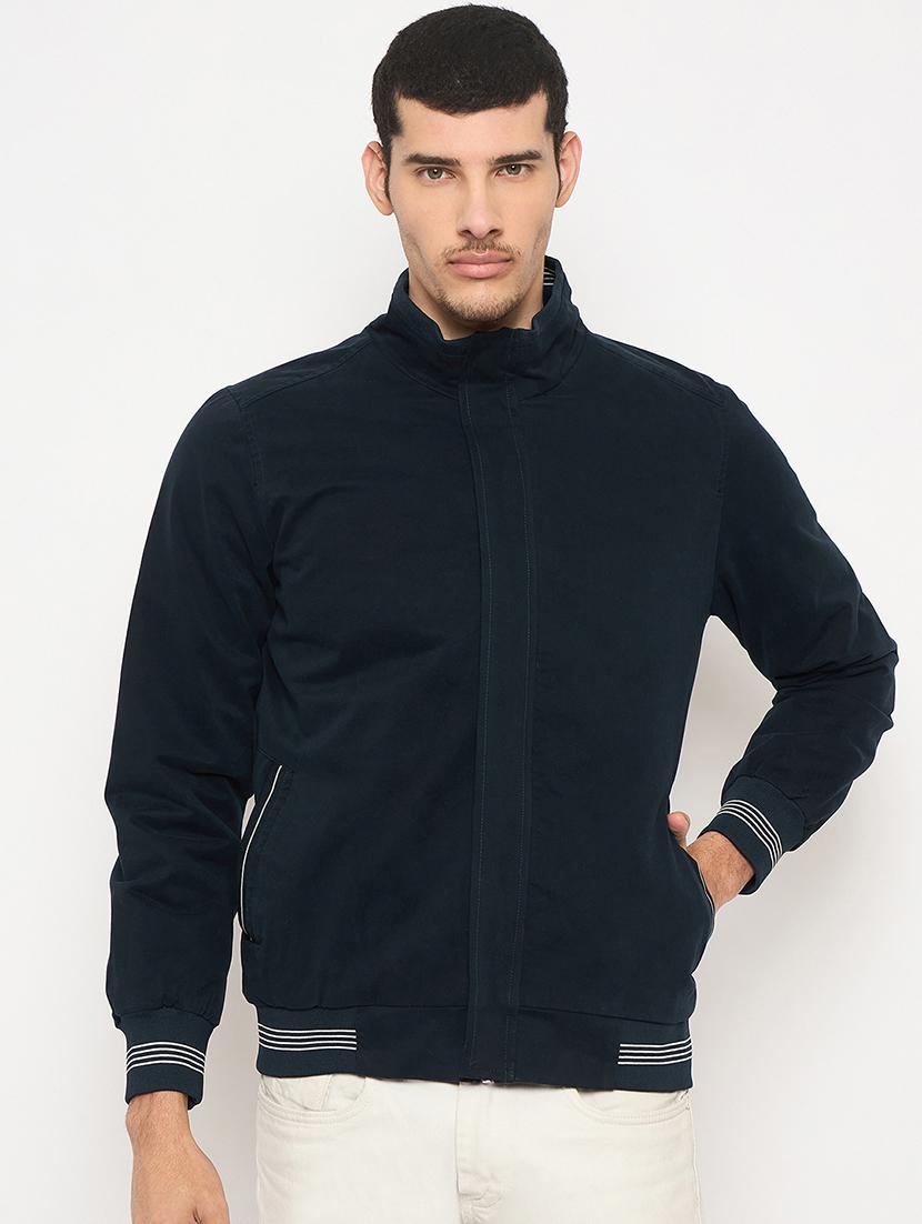 men solid long sleeve casual jacket - 21841409 - Zoom Image - 0
