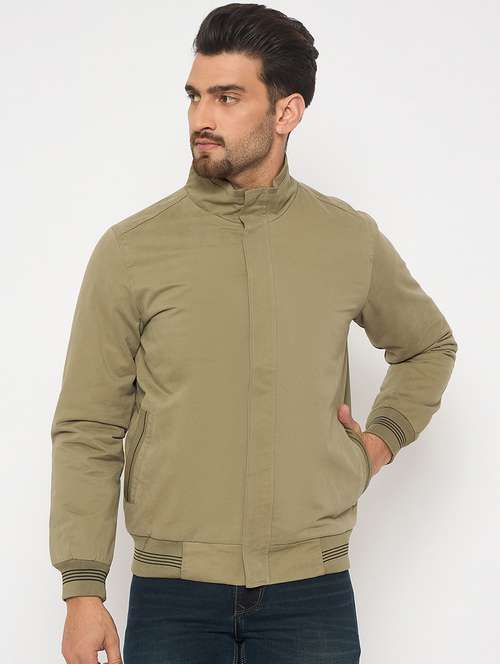 men solid long sleeve casual jacket - 21841410 - Standard Image - 0