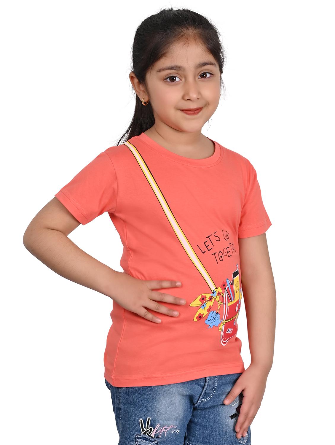 girls graphic printed short sleeve t-shirt - 21841428 - Standard Image - 2