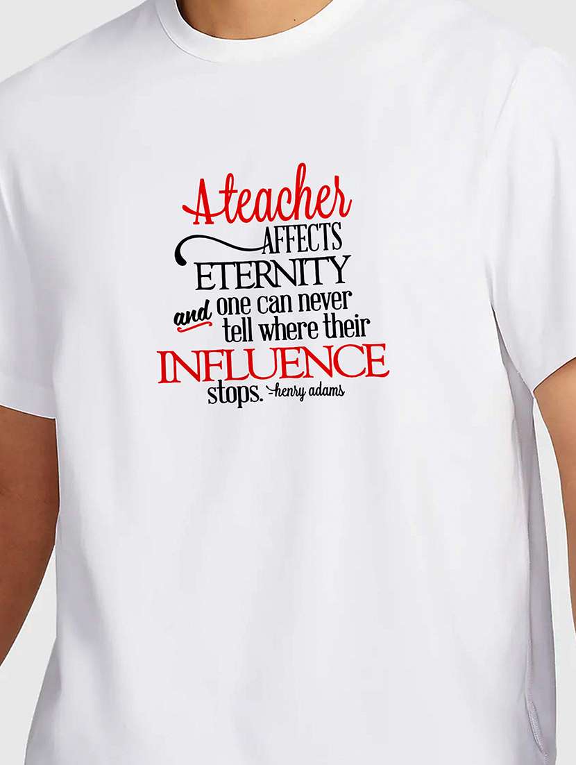 men white front print regular fit t-shirt - 21841556 -  Standard Image - 2