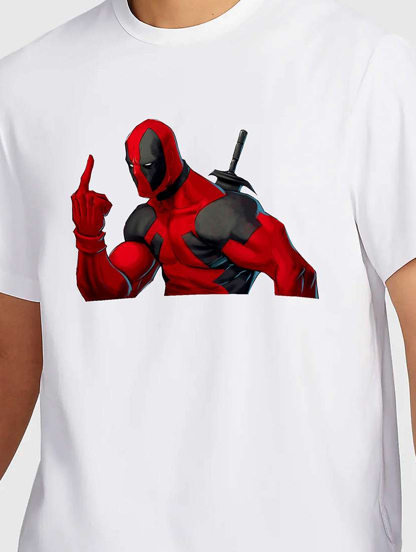 men white round neck regular fit t-shirt - 21841562 -  Standard Image - 2