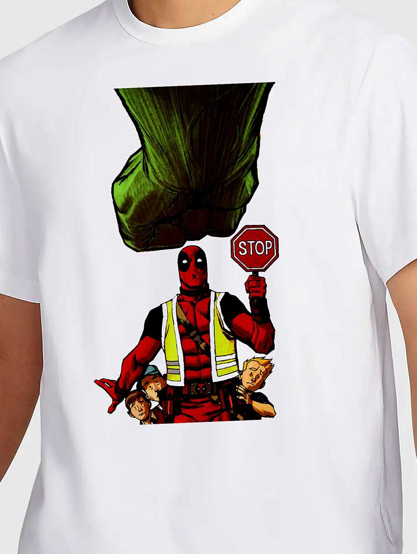 men white round neck regular fit t-shirt - 21841563 -  Standard Image - 2