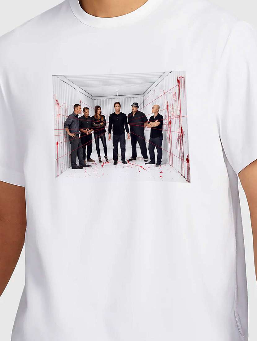 men white round neck regular fit t-shirt - 21841579 -  Standard Image - 2