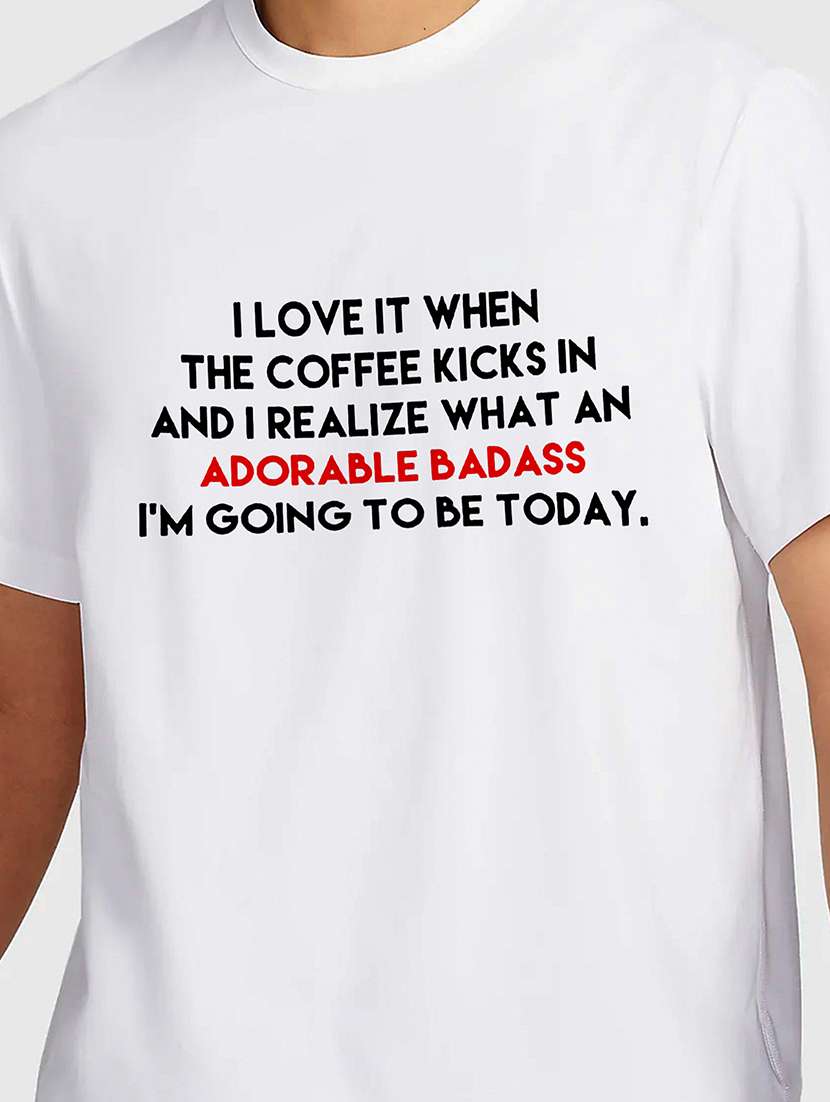 men white round neck regular fit t-shirt - 21841581 -  Standard Image - 2