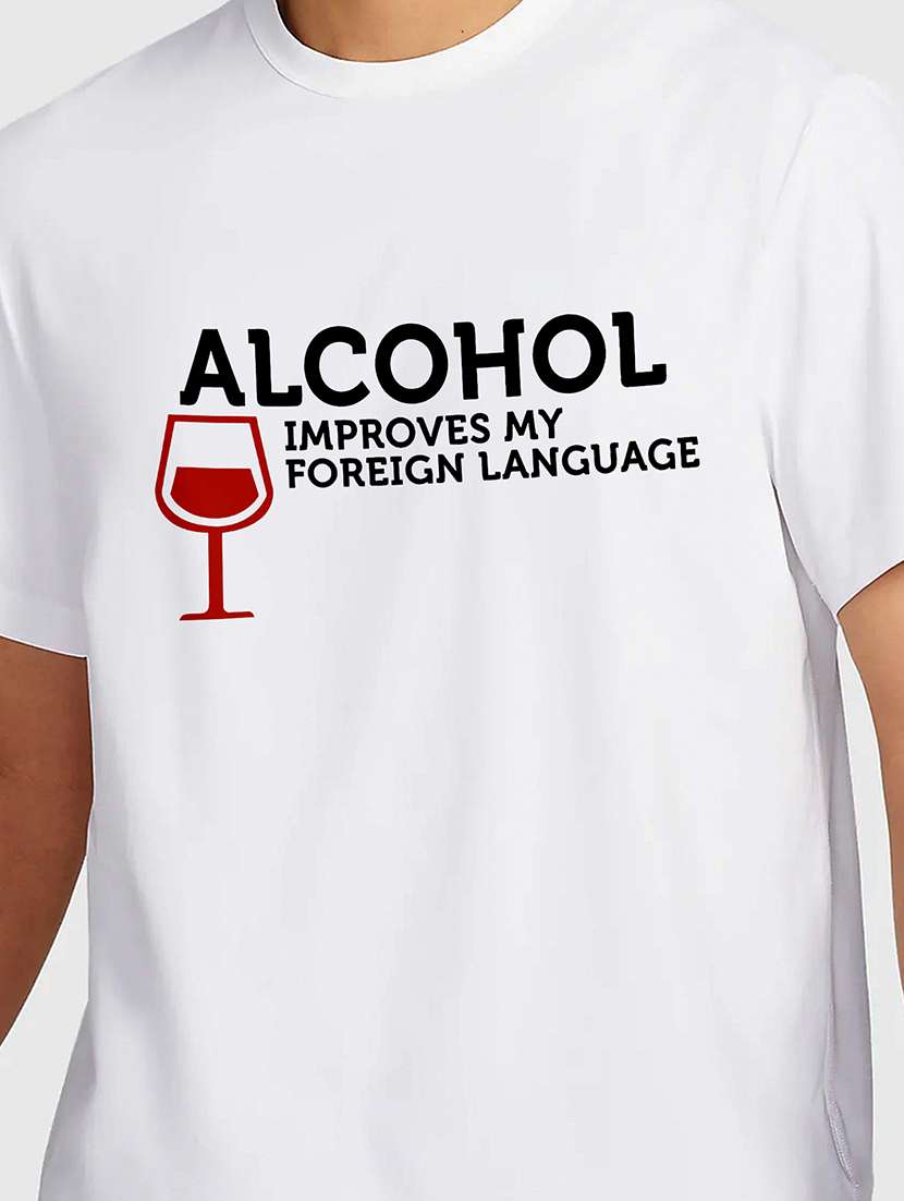 men white round neck regular fit t-shirt - 21841592 -  Standard Image - 2