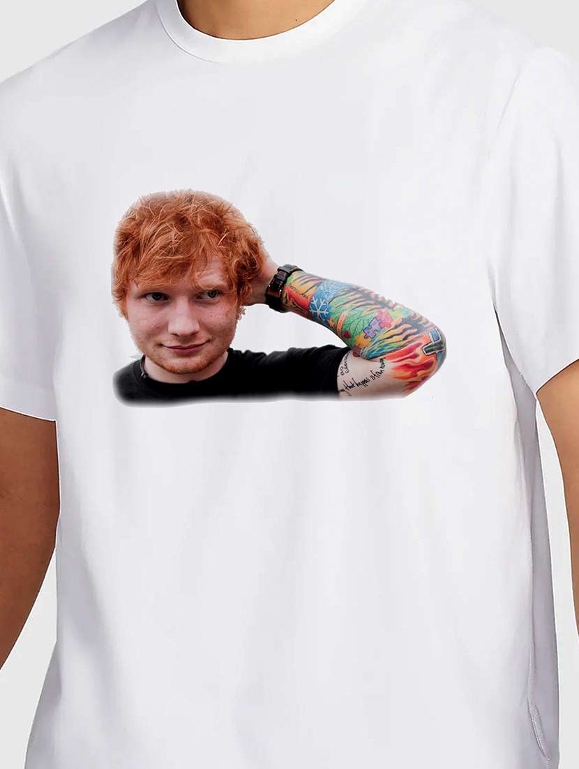 men white round neck regular fit t-shirt - 21841599 - Standard Image - 2