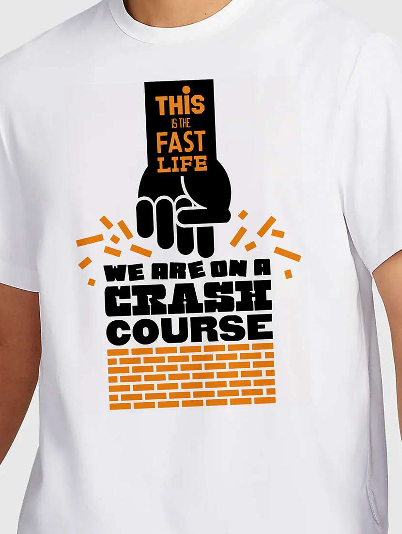 men white round neck regular fit t-shirt - 21841613 -  Standard Image - 2