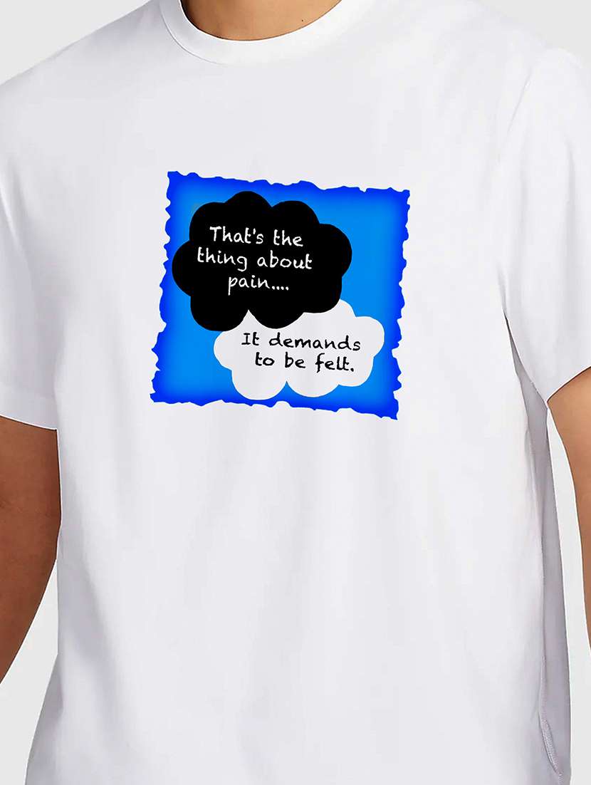 men white round neck regular fit t-shirt - 21841620 -  Standard Image - 2