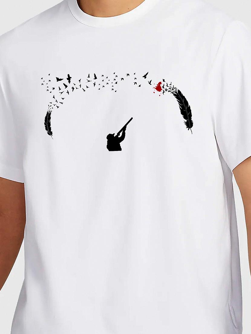 men white round neck regular fit t-shirt - 21841623 - Standard Image - 2