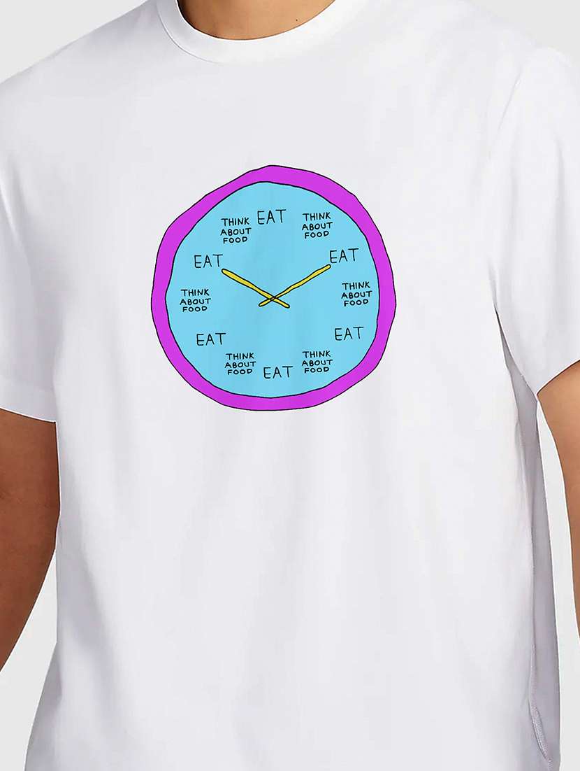 men white round neck regular fit t-shirt - 21841632 -  Standard Image - 2