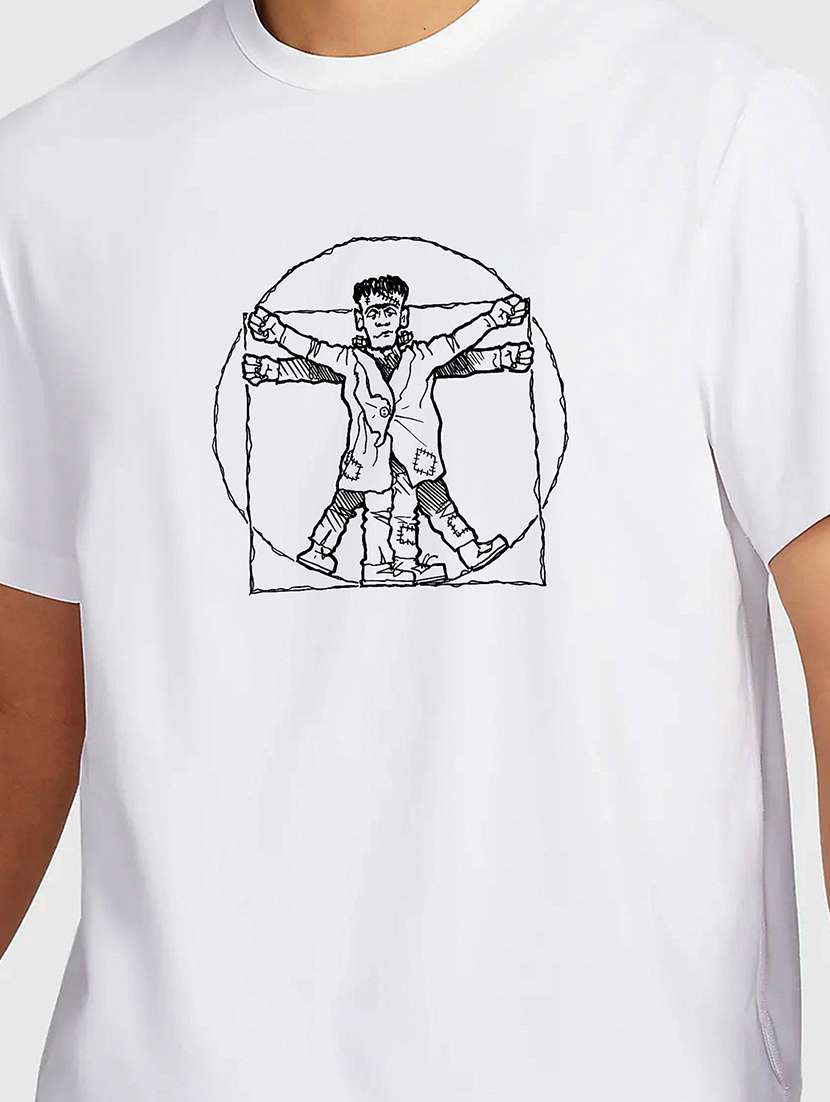 men white round neck regular fit t-shirt - 21841639 -  Standard Image - 2