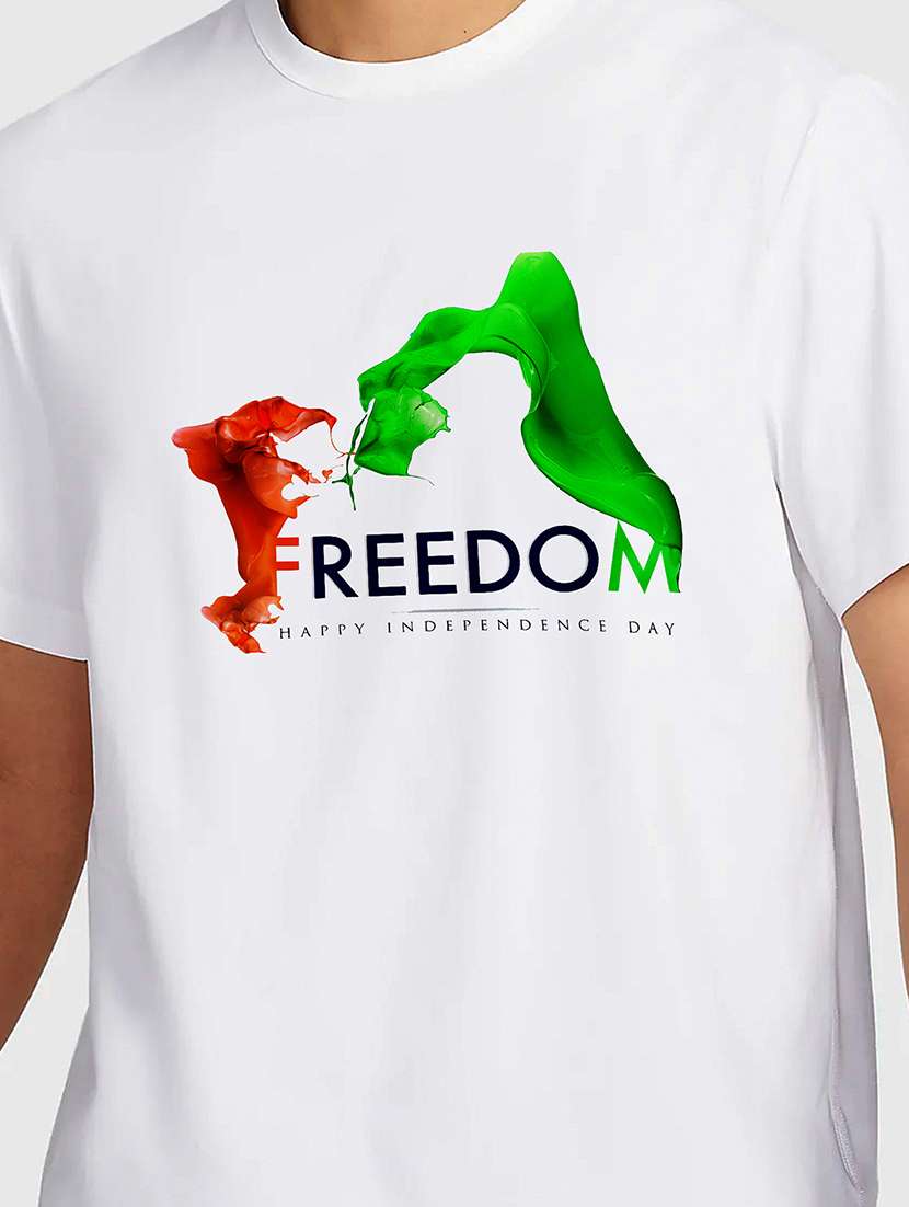 men white round neck regular fit t-shirt - 21841648 -  Standard Image - 2