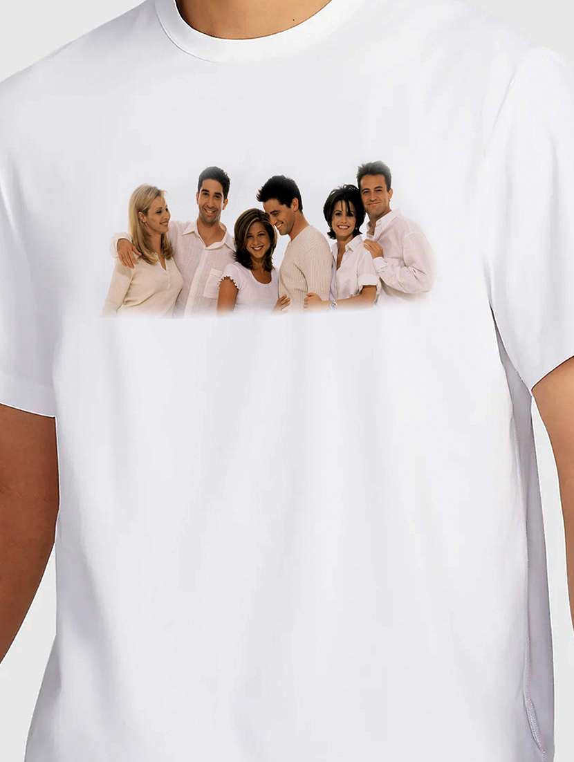 men white round neck regular fit t-shirt - 21841652 - Standard Image - 2