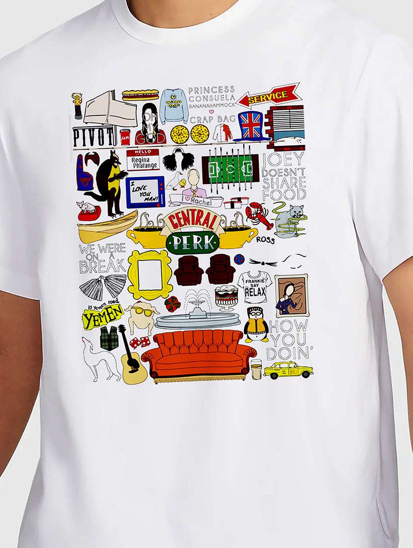 men white round neck regular fit t-shirt - 21841653 -  Standard Image - 2