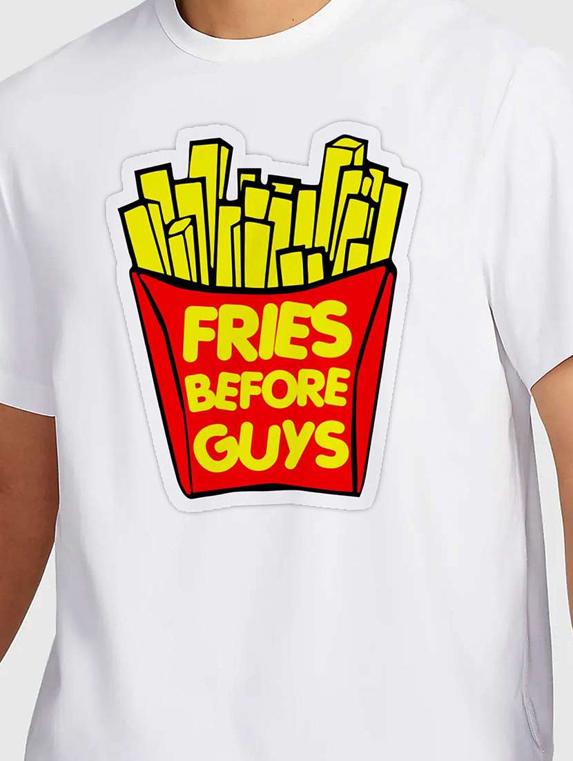 men white round neck regular fit t-shirt - 21841654 -  Standard Image - 2