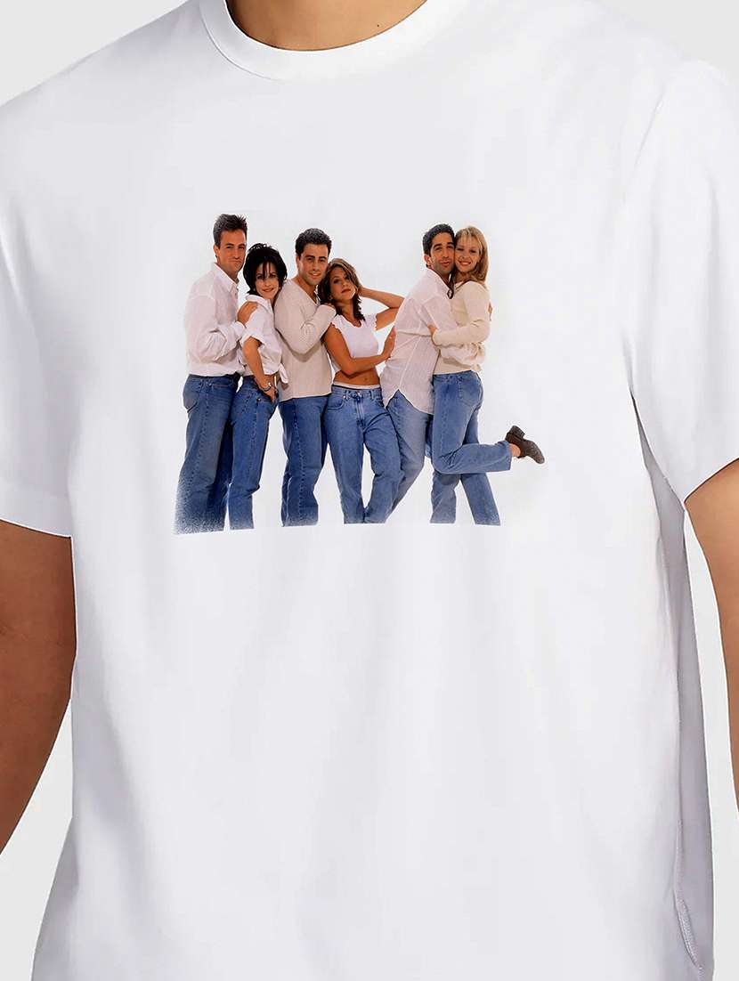 men white round neck regular fit t-shirt - 21841657 -  Standard Image - 2