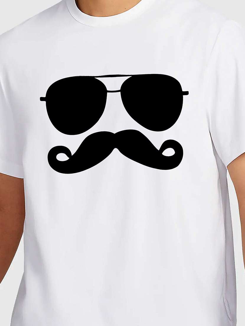 men white round neck regular fit t-shirt - 21841658 -  Standard Image - 2