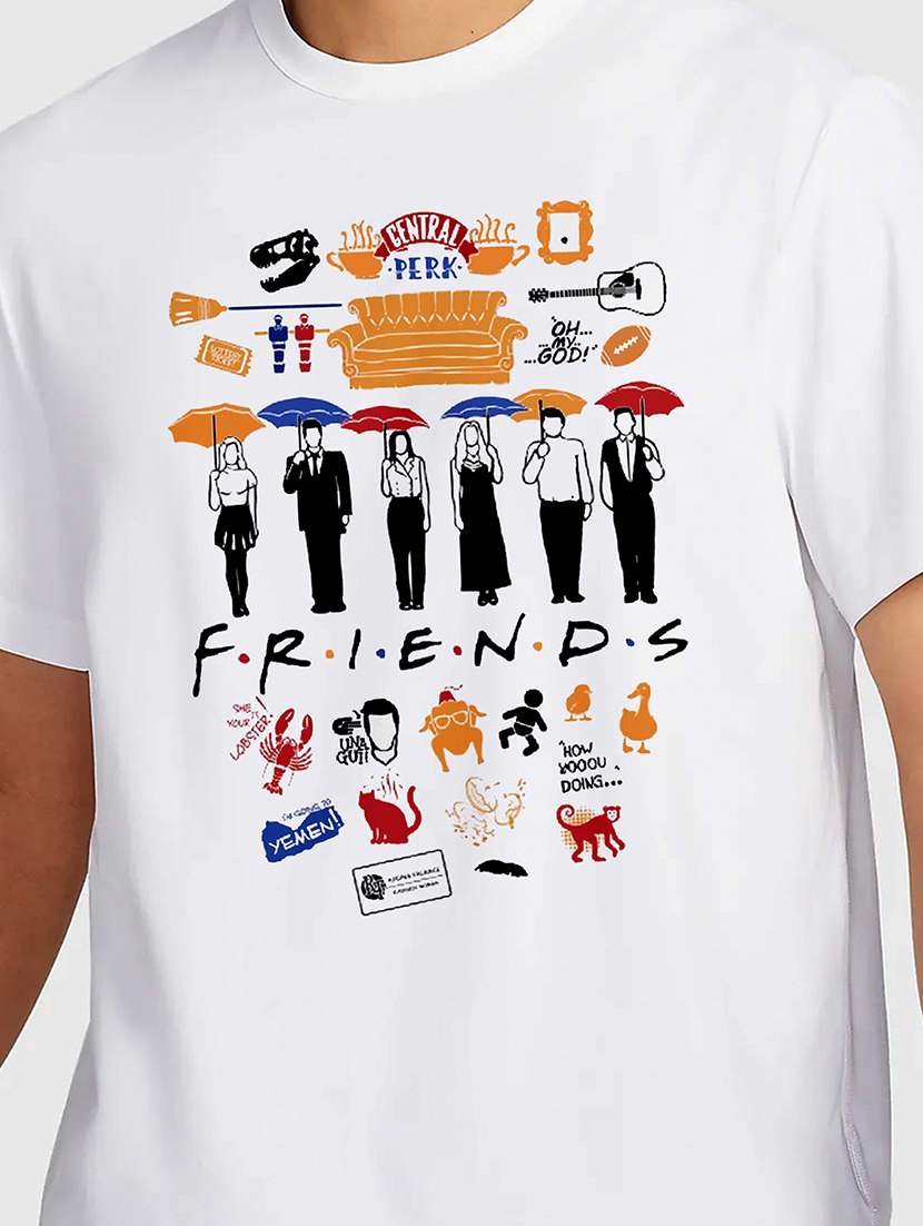 men white round neck regular fit t-shirt - 21841659 -  Standard Image - 2