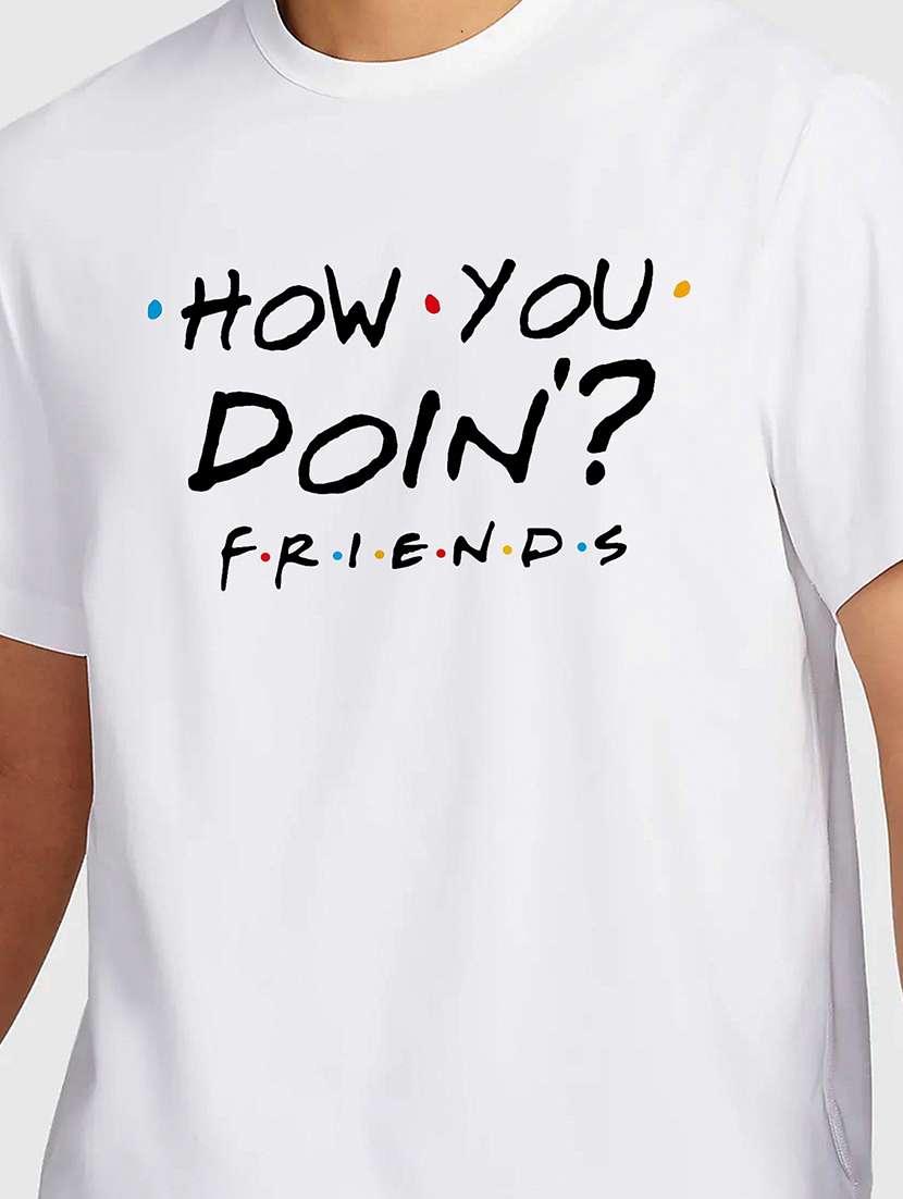 men white round neck regular fit t-shirt - 21841663 -  Standard Image - 2