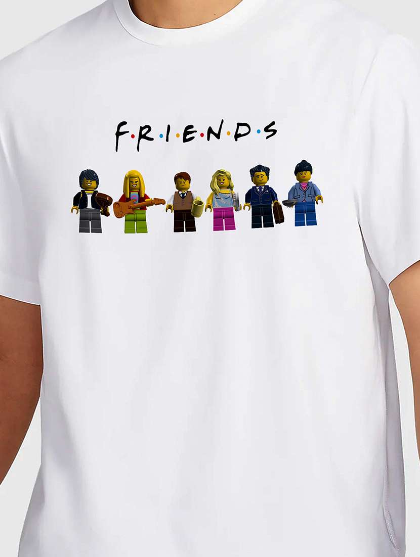 men white round neck regular fit t-shirt - 21841674 - Standard Image - 2