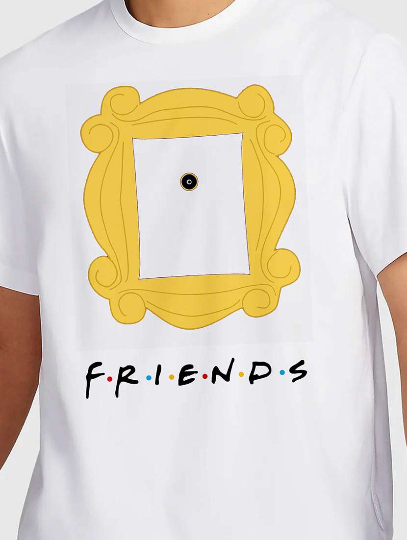 men white round neck regular fit t-shirt - 21841675 -  Standard Image - 2