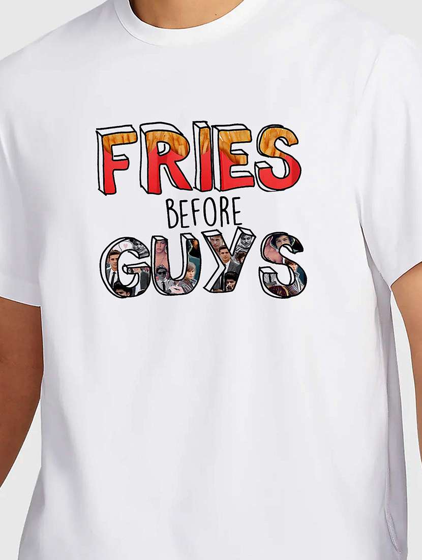 men white round neck regular fit t-shirt - 21841684 -  Standard Image - 2