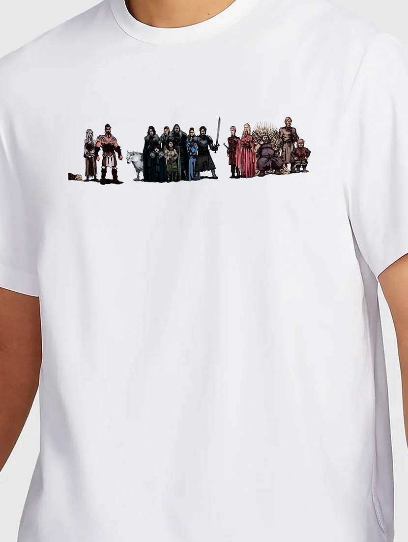 men white round neck regular fit t-shirt - 21841696 -  Standard Image - 2