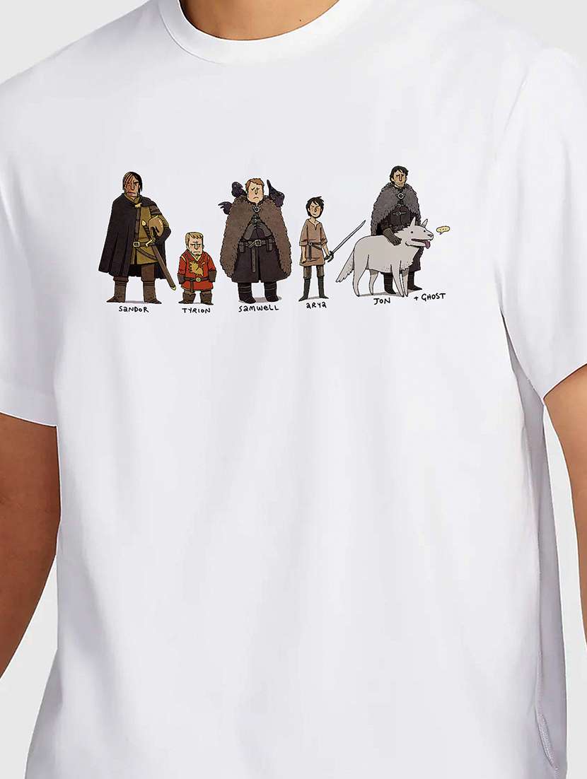 men white round neck regular fit t-shirt - 21841707 -  Standard Image - 2