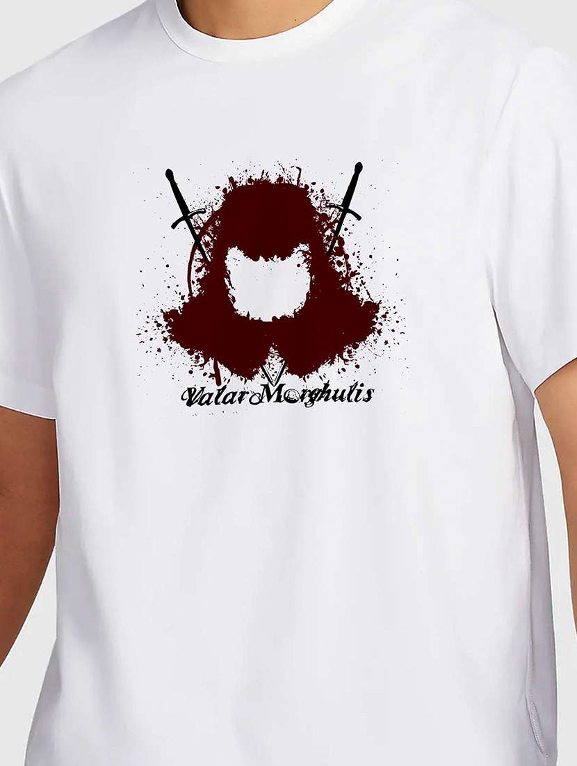 men white round neck regular fit t-shirt - 21841718 -  Standard Image - 2