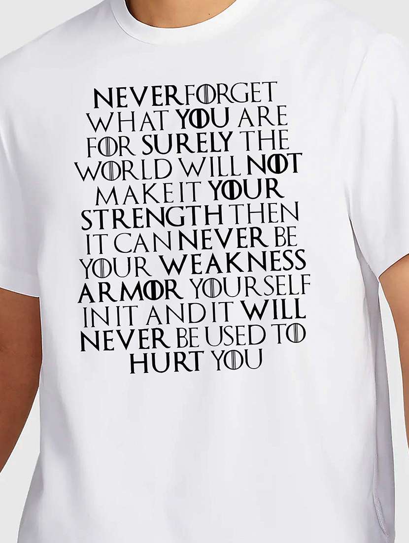 men white round neck regular fit t-shirt - 21841720 -  Standard Image - 2