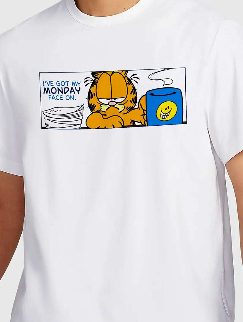 men white round neck regular fit t-shirt - 21841728 - Standard Image - 2