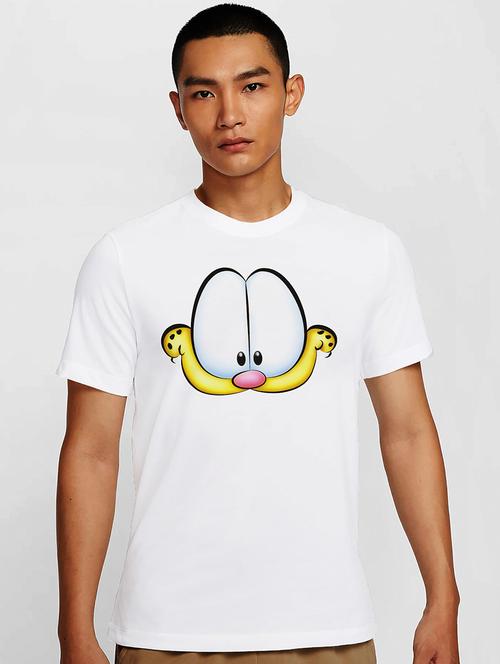 men white round neck regular fit t-shirt - 21841738 - Standard Image - 0