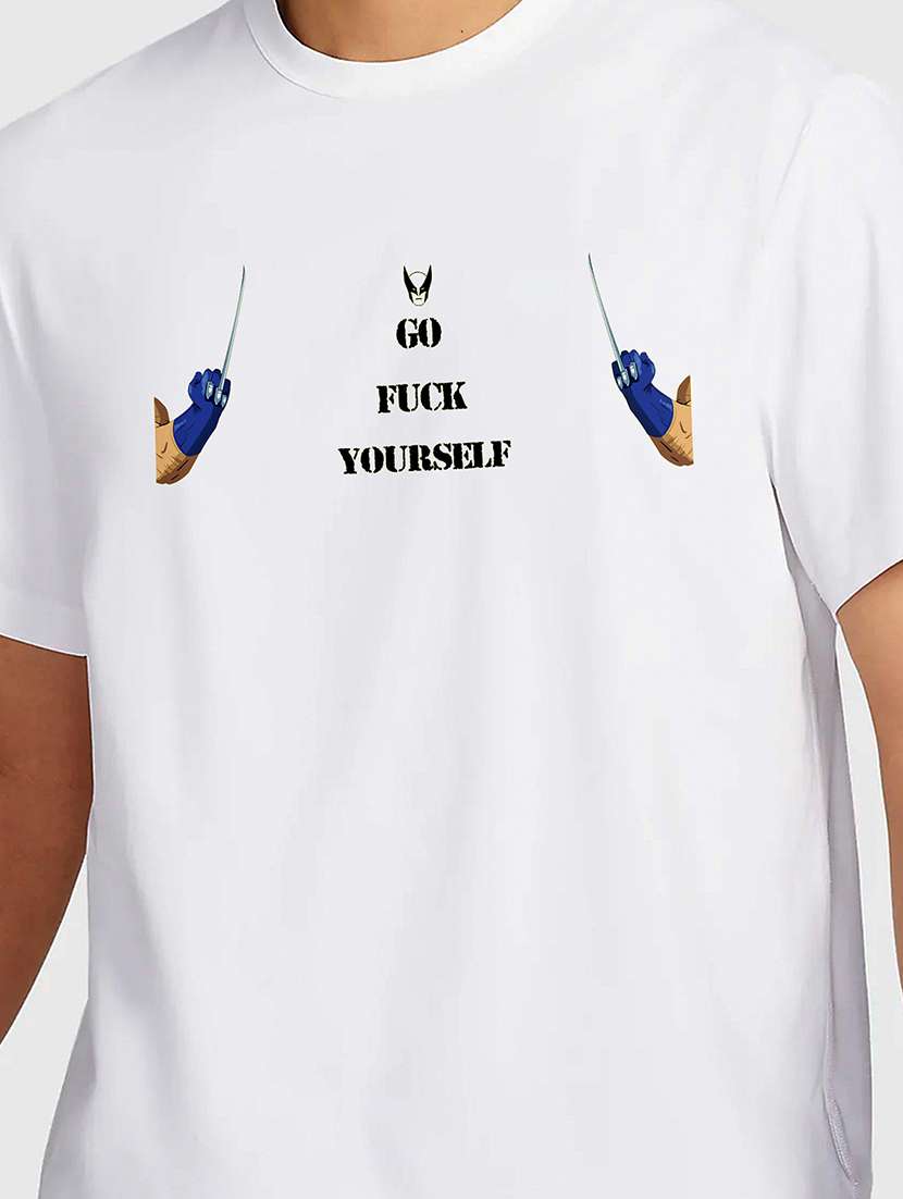 men white round neck regular fit t-shirt - 21841750 -  Standard Image - 2