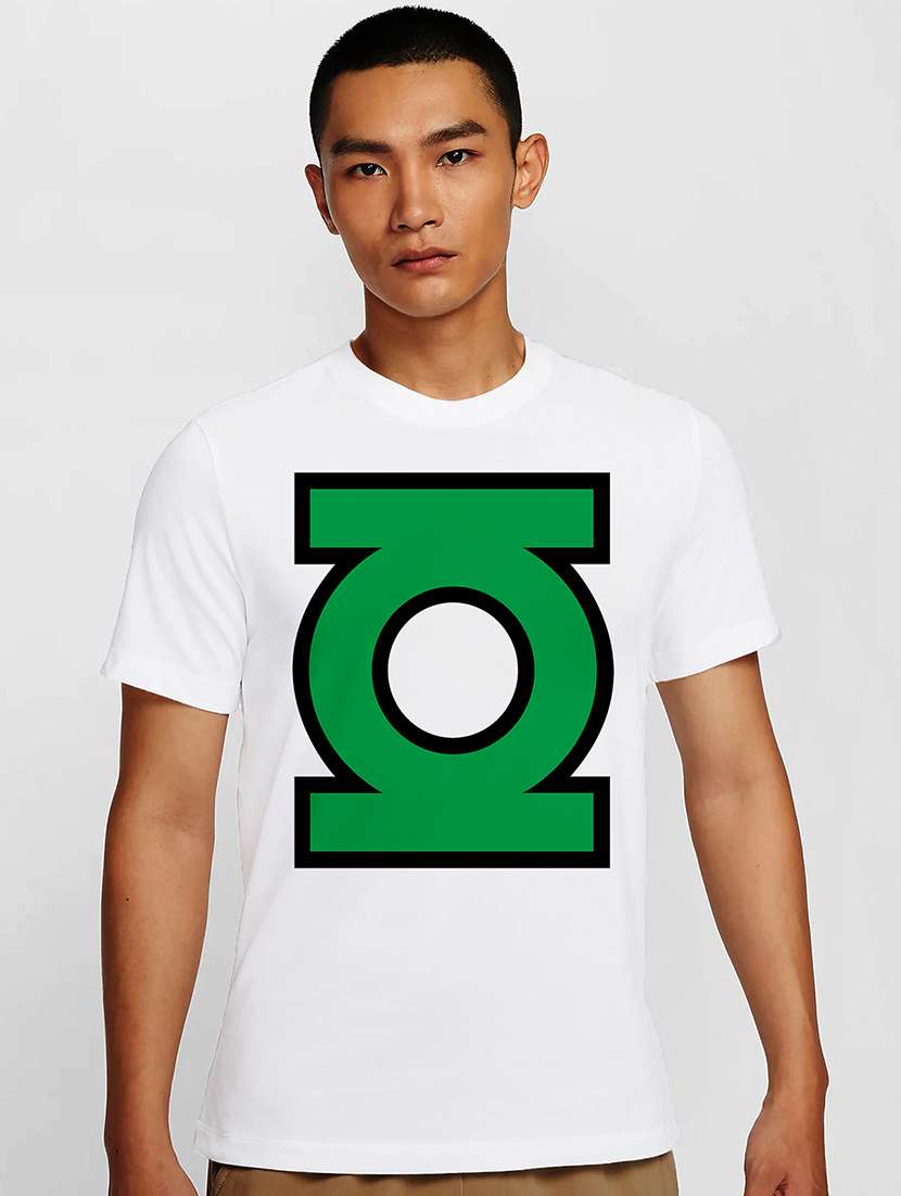 men white round neck regular fit t-shirt