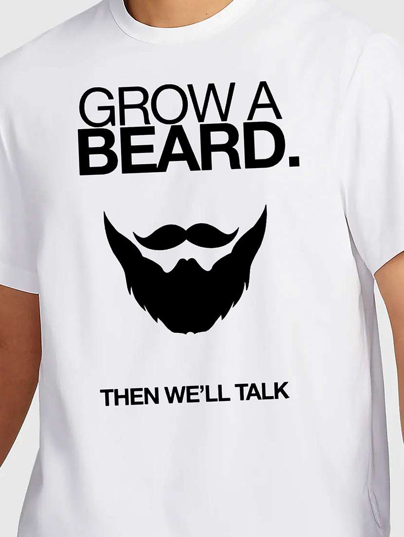 men white round neck regular fit t-shirt - 21841761 -  Standard Image - 2