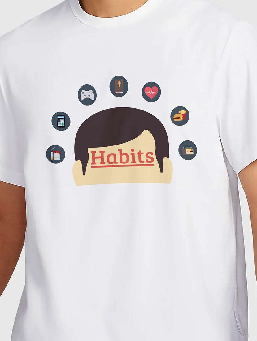 men white round neck regular fit t-shirt - 21841765 -  Standard Image - 2