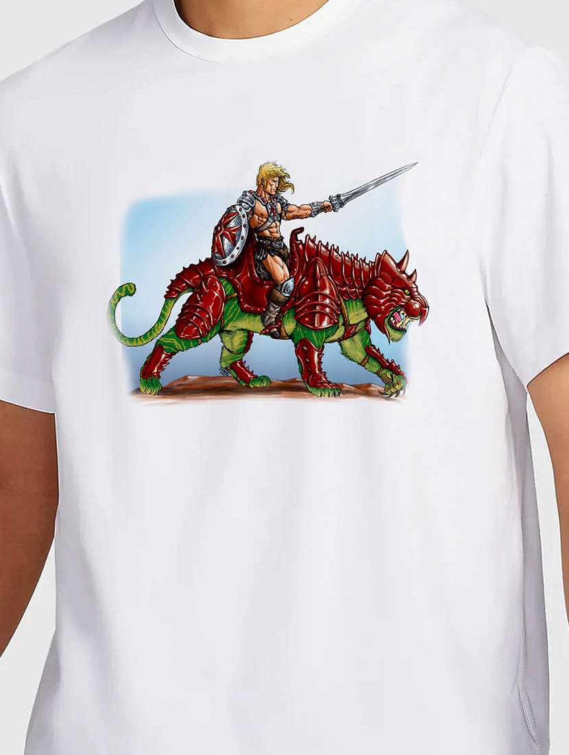 men white round neck regular fit t-shirt - 21841783 -  Standard Image - 2