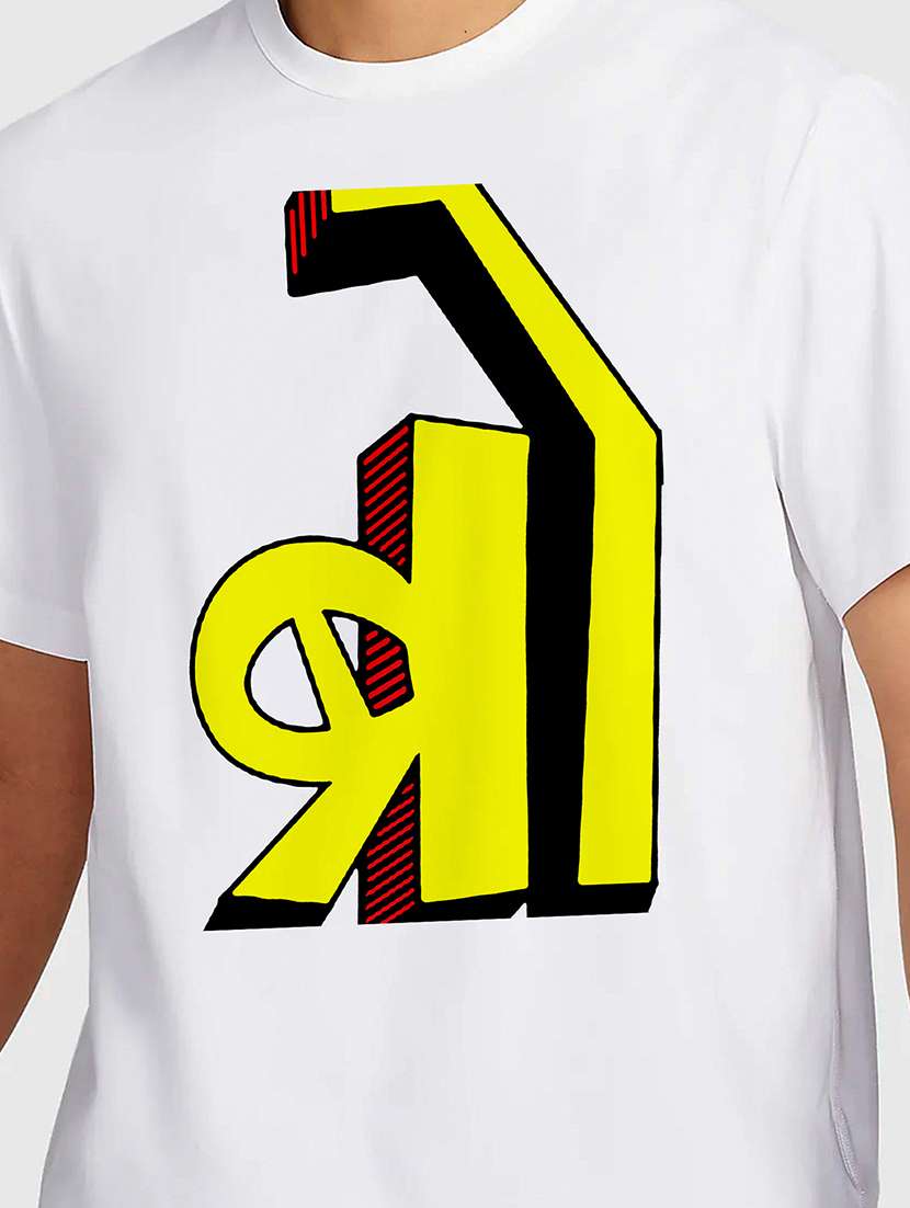 men white round neck regular fit t-shirt - 21841792 -  Standard Image - 2