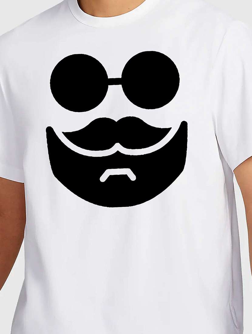 men white round neck regular fit t-shirt - 21841794 -  Standard Image - 2