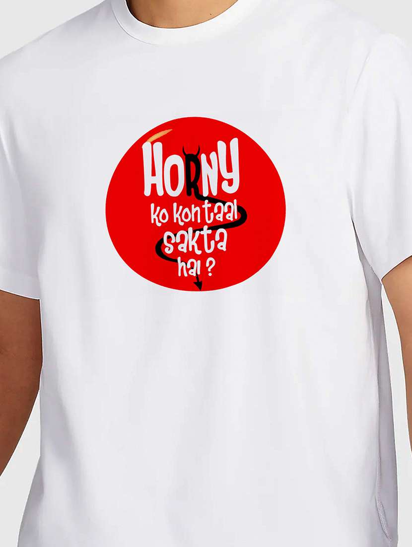 men white round neck regular fit t-shirt - 21841797 -  Standard Image - 2