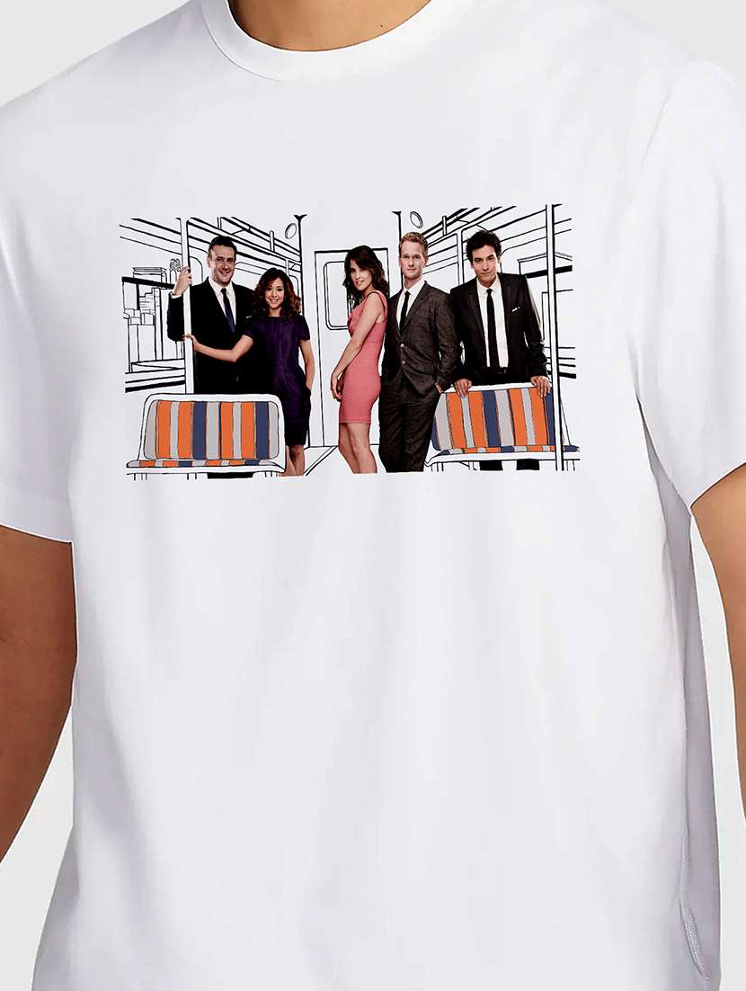 men white round neck regular fit t-shirt - 21841804 -  Standard Image - 2