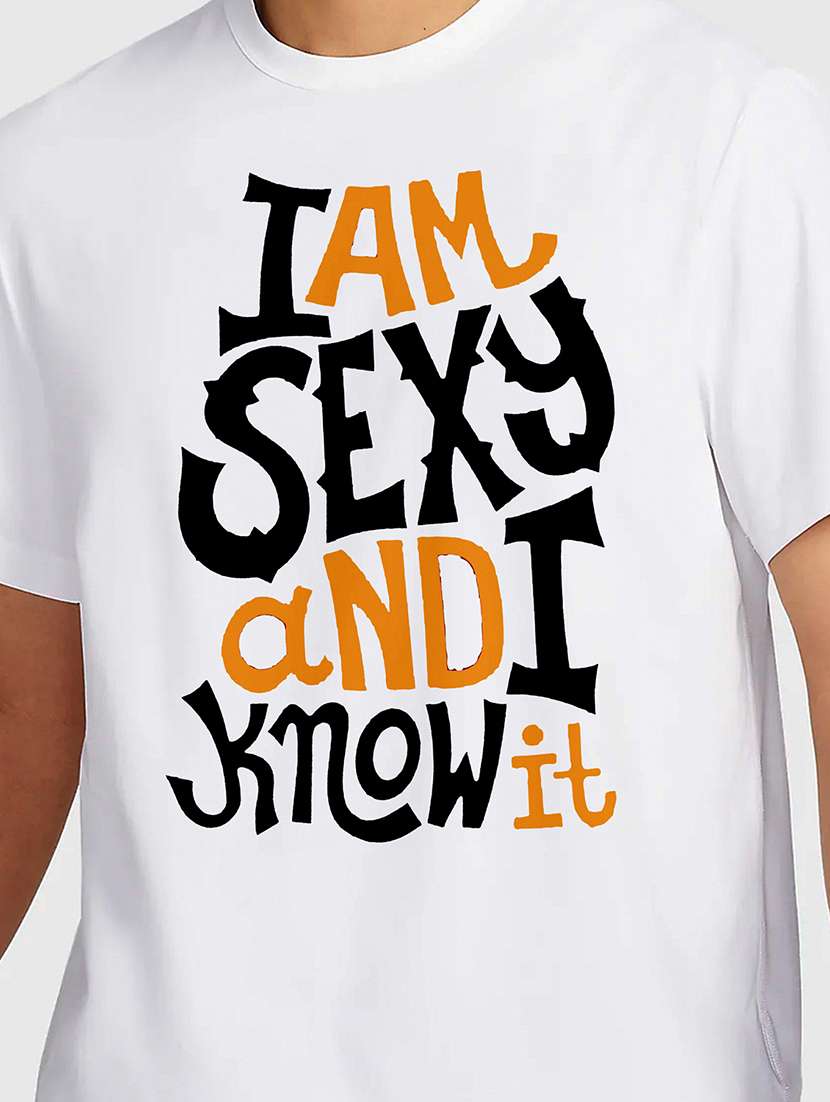 men white round neck regular fit t-shirt - 21841813 -  Standard Image - 2