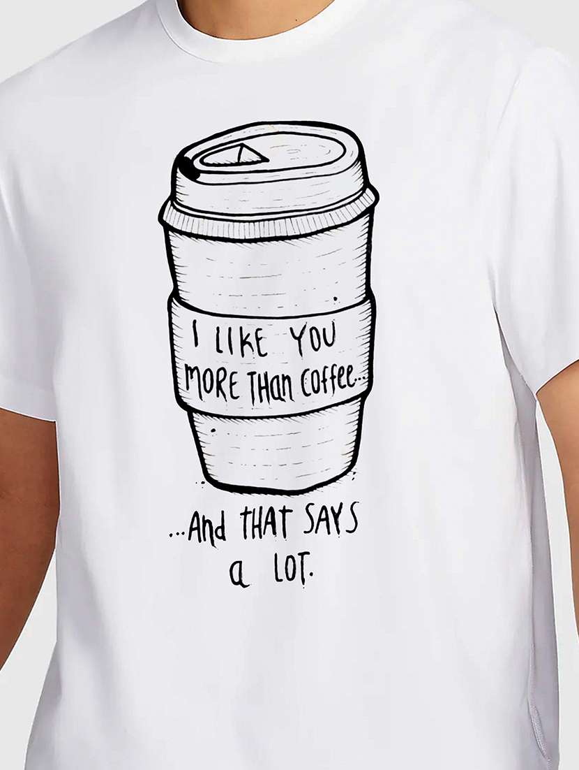 men white round neck regular fit t-shirt - 21841822 -  Standard Image - 2