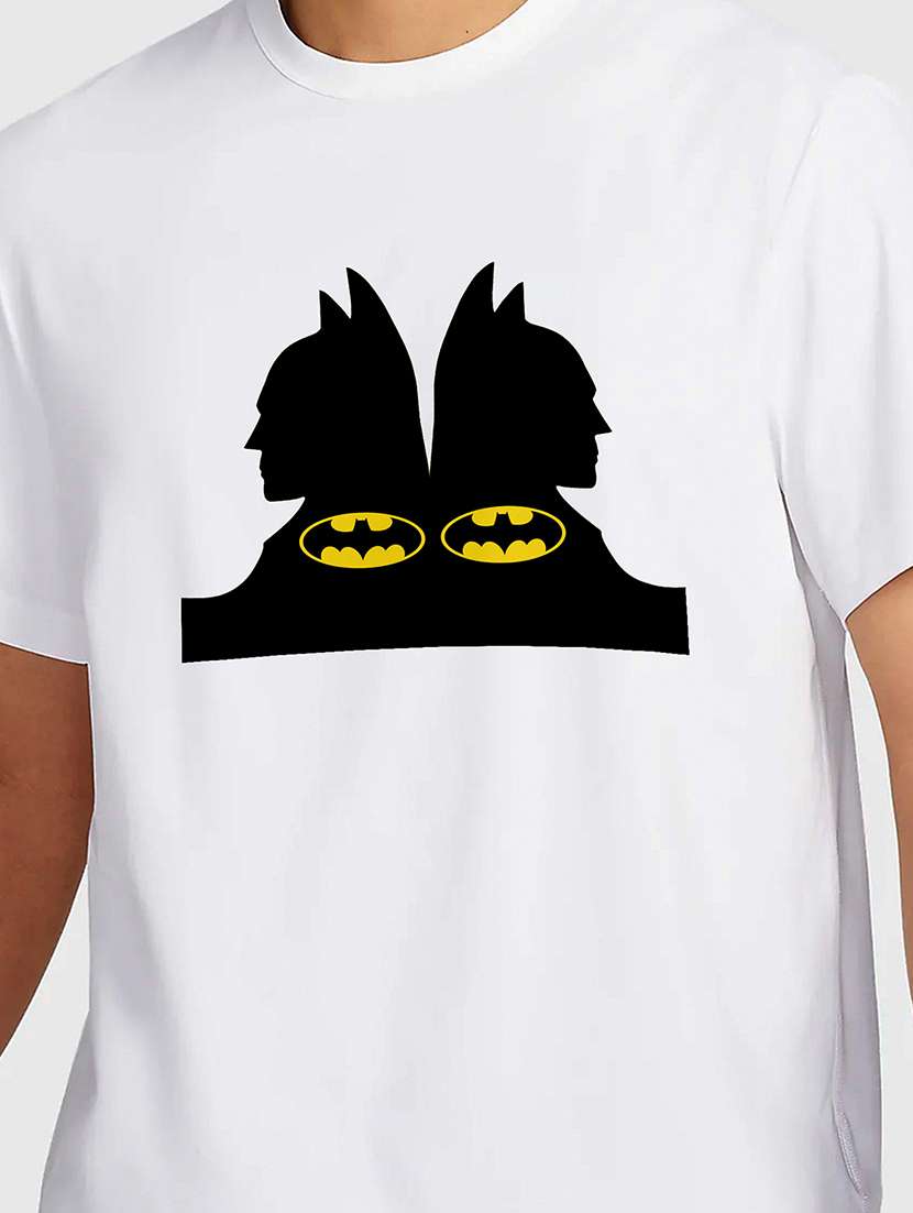 men white round neck regular fit t-shirt - 21841823 -  Standard Image - 2