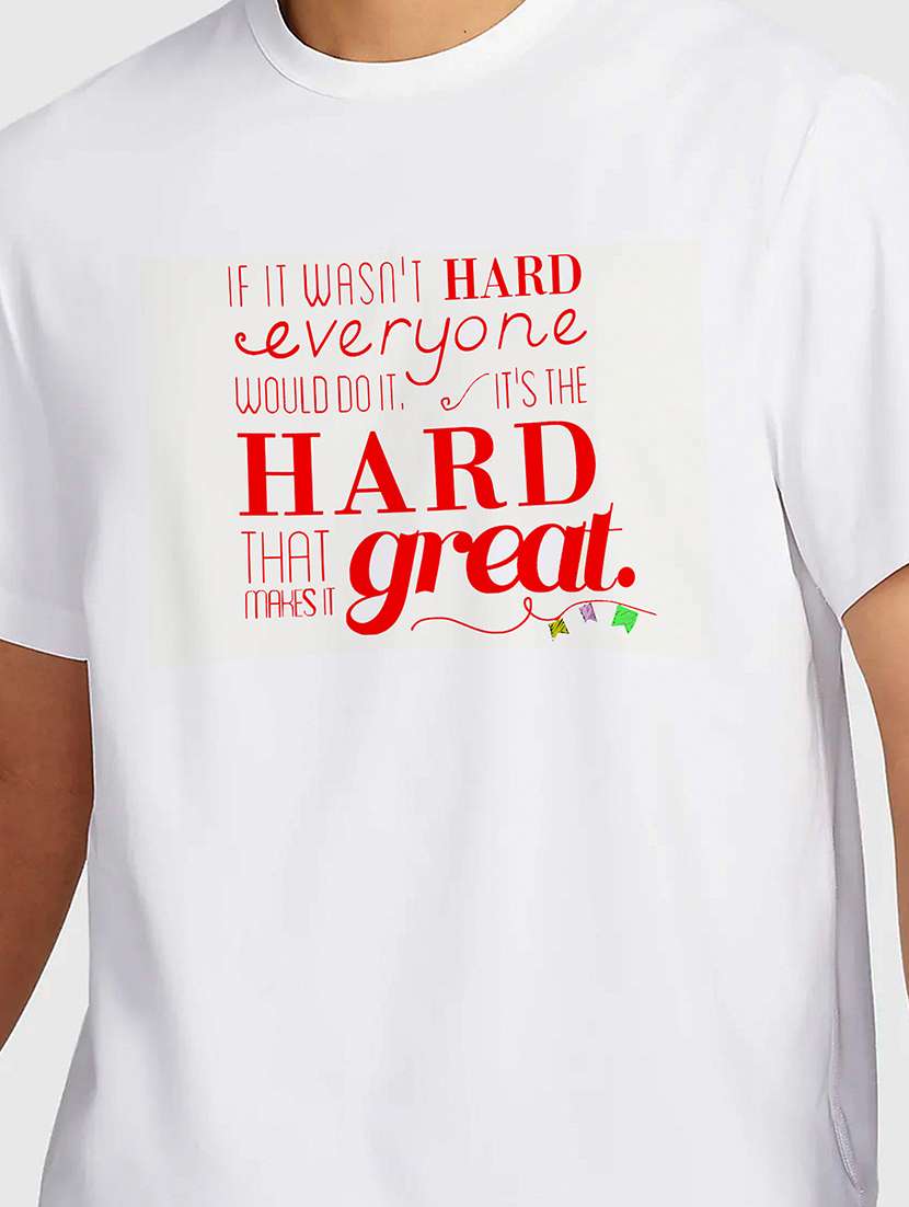 men white round neck regular fit t-shirt - 21841849 -  Standard Image - 2