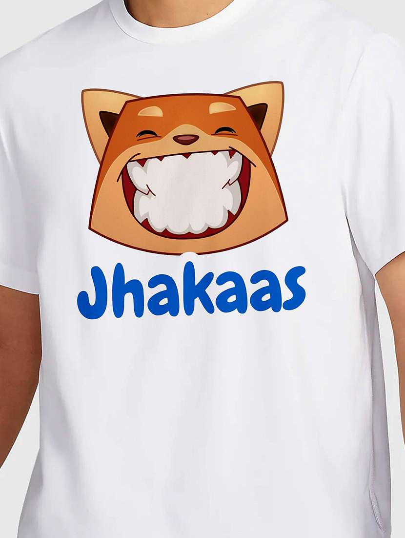 men white round neck regular fit t-shirt - 21841877 -  Standard Image - 2