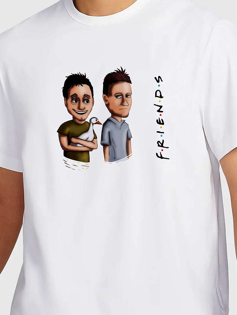 men white round neck regular fit t-shirt - 21841879 -  Standard Image - 2