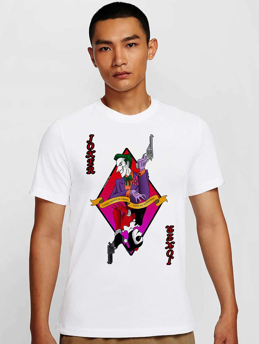 men white round neck regular fit t-shirt